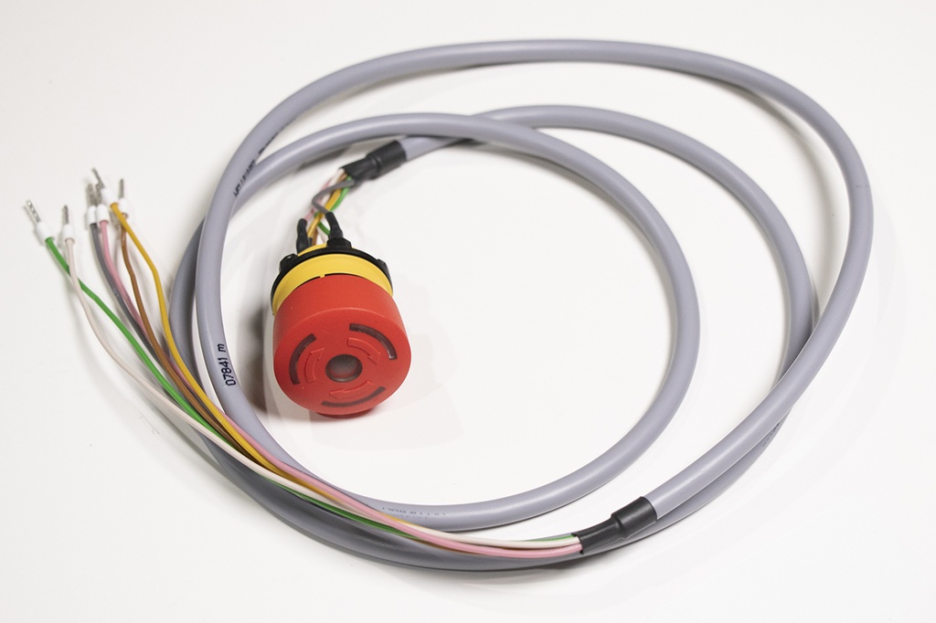 EMERGENCY STOP BUTTON WITH CABLE (6 wires)