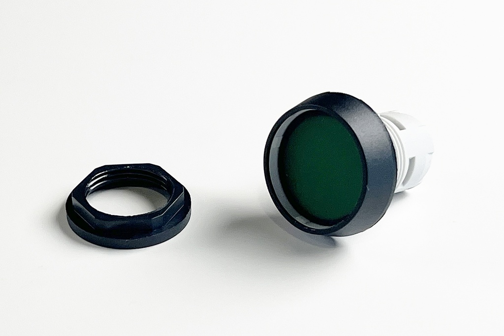 PULSANTE VERDE ILLUMINATO 16 MM