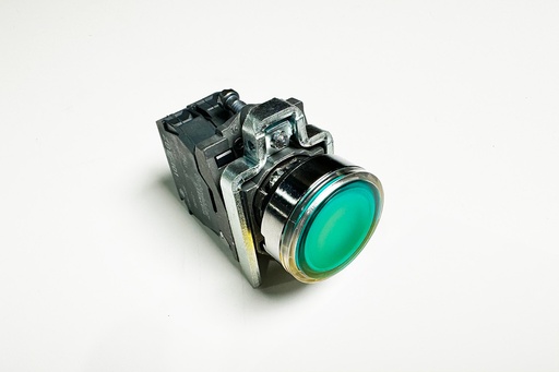 [6310072] PUSH BUTTON ILLUMINATED GREEN 24V 1NO
