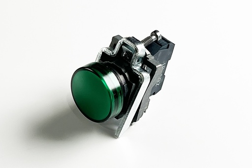 [6310066] LED REDONDO DIAM. 22 - IP65-VERT-LED INTEGRADO-24VAC